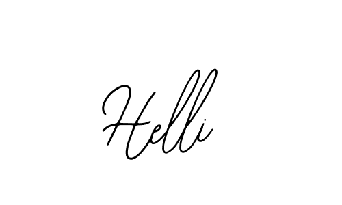 Design your own signature with our free online signature maker. With this signature software, you can create a handwritten (Bearetta-2O07w) signature for name Helli. Helli signature style 12 images and pictures png