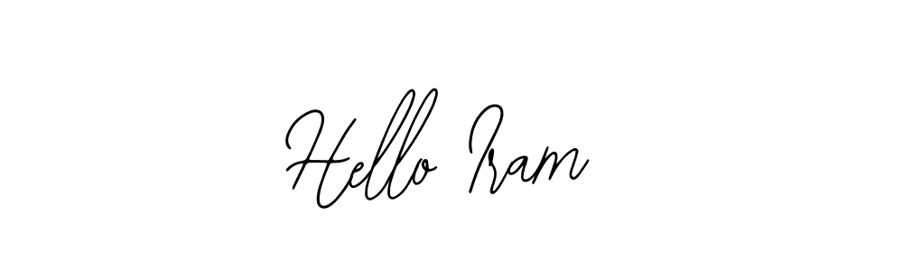 if you are searching for the best signature style for your name Hello Iram. so please give up your signature search. here we have designed multiple signature styles  using Bearetta-2O07w. Hello Iram signature style 12 images and pictures png