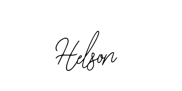 You should practise on your own different ways (Bearetta-2O07w) to write your name (Helson) in signature. don't let someone else do it for you. Helson signature style 12 images and pictures png