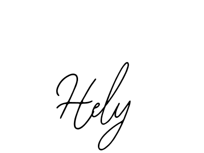 How to make Hely name signature. Use Bearetta-2O07w style for creating short signs online. This is the latest handwritten sign. Hely signature style 12 images and pictures png