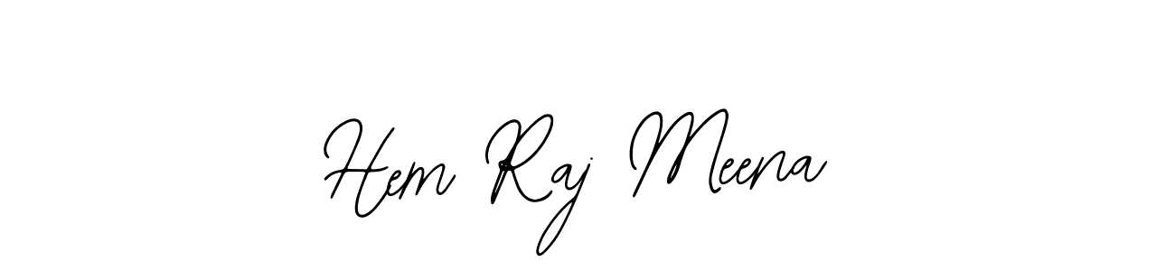 Create a beautiful signature design for name Hem Raj Meena. With this signature (Bearetta-2O07w) fonts, you can make a handwritten signature for free. Hem Raj Meena signature style 12 images and pictures png