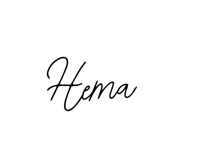 Design your own signature with our free online signature maker. With this signature software, you can create a handwritten (Bearetta-2O07w) signature for name Hema. Hema signature style 12 images and pictures png