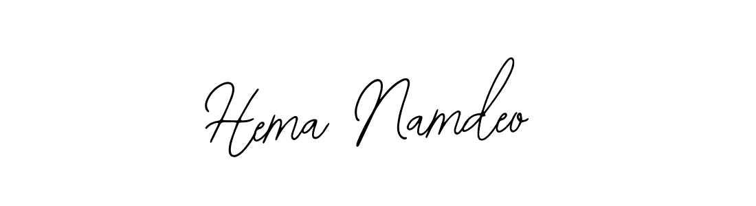The best way (Bearetta-2O07w) to make a short signature is to pick only two or three words in your name. The name Hema Namdeo include a total of six letters. For converting this name. Hema Namdeo signature style 12 images and pictures png
