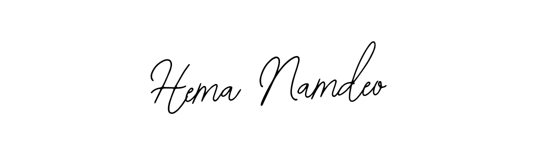 Also we have Hema Namdeo name is the best signature style. Create professional handwritten signature collection using Bearetta-2O07w autograph style. Hema Namdeo signature style 12 images and pictures png