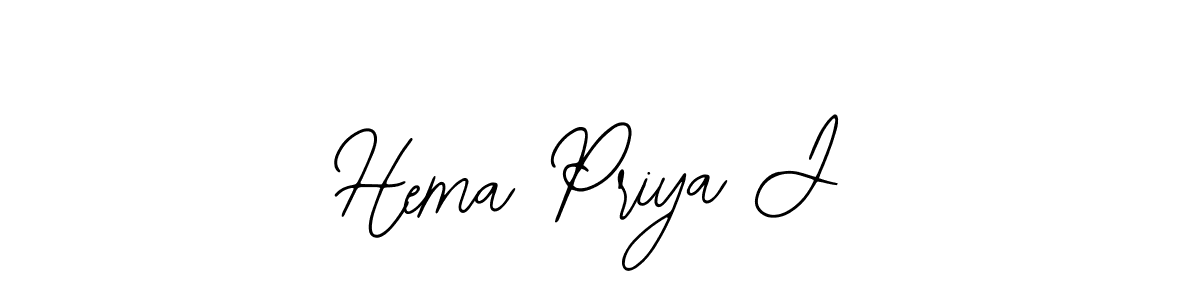 You should practise on your own different ways (Bearetta-2O07w) to write your name (Hema Priya J) in signature. don't let someone else do it for you. Hema Priya J signature style 12 images and pictures png