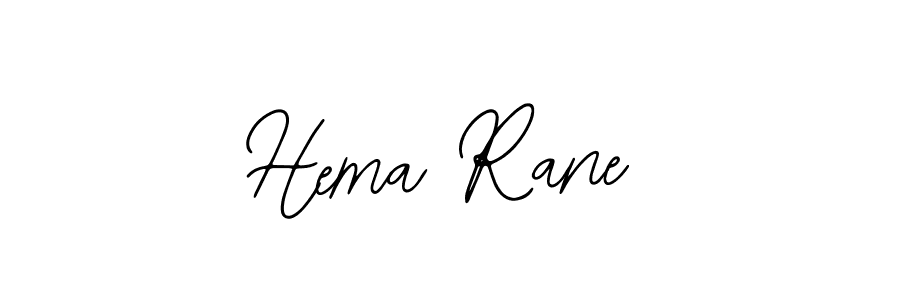 Use a signature maker to create a handwritten signature online. With this signature software, you can design (Bearetta-2O07w) your own signature for name Hema Rane. Hema Rane signature style 12 images and pictures png