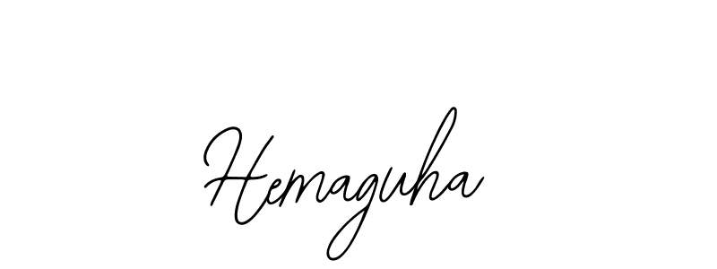You should practise on your own different ways (Bearetta-2O07w) to write your name (Hemaguha) in signature. don't let someone else do it for you. Hemaguha signature style 12 images and pictures png