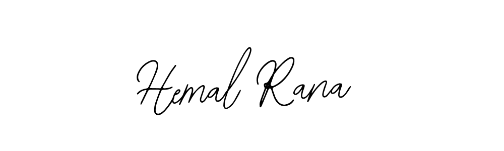 Design your own signature with our free online signature maker. With this signature software, you can create a handwritten (Bearetta-2O07w) signature for name Hemal Rana. Hemal Rana signature style 12 images and pictures png