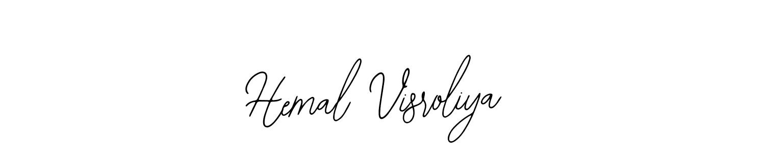 Make a beautiful signature design for name Hemal Visroliya. With this signature (Bearetta-2O07w) style, you can create a handwritten signature for free. Hemal Visroliya signature style 12 images and pictures png