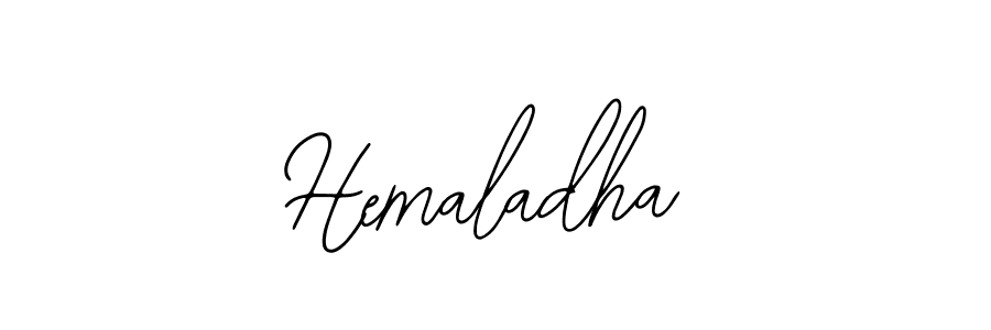 How to make Hemaladha name signature. Use Bearetta-2O07w style for creating short signs online. This is the latest handwritten sign. Hemaladha signature style 12 images and pictures png