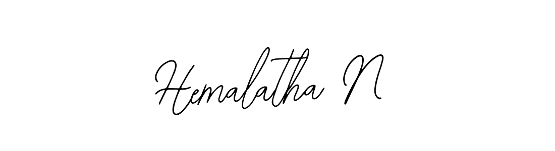 Create a beautiful signature design for name Hemalatha N. With this signature (Bearetta-2O07w) fonts, you can make a handwritten signature for free. Hemalatha N signature style 12 images and pictures png