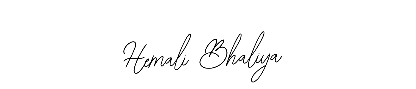 if you are searching for the best signature style for your name Hemali Bhaliya. so please give up your signature search. here we have designed multiple signature styles  using Bearetta-2O07w. Hemali Bhaliya signature style 12 images and pictures png