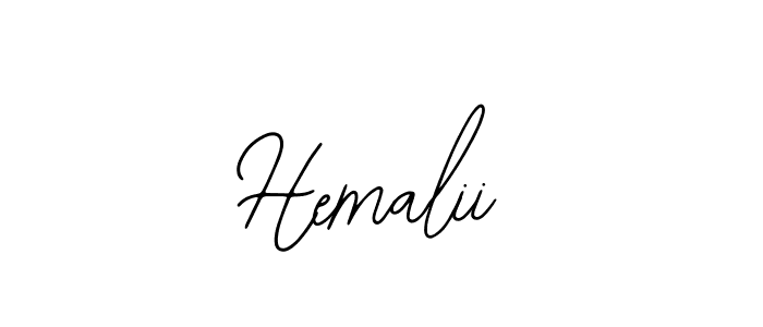 Also You can easily find your signature by using the search form. We will create Hemalii name handwritten signature images for you free of cost using Bearetta-2O07w sign style. Hemalii signature style 12 images and pictures png