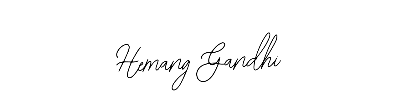 Also You can easily find your signature by using the search form. We will create Hemang Gandhi name handwritten signature images for you free of cost using Bearetta-2O07w sign style. Hemang Gandhi signature style 12 images and pictures png