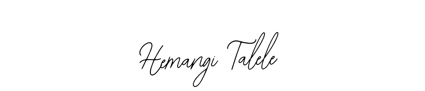 Design your own signature with our free online signature maker. With this signature software, you can create a handwritten (Bearetta-2O07w) signature for name Hemangi Talele. Hemangi Talele signature style 12 images and pictures png