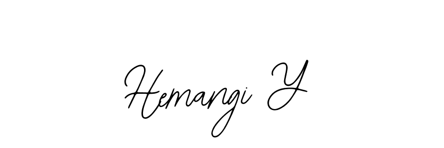 Also You can easily find your signature by using the search form. We will create Hemangi Y name handwritten signature images for you free of cost using Bearetta-2O07w sign style. Hemangi Y signature style 12 images and pictures png