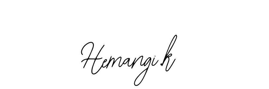 Also You can easily find your signature by using the search form. We will create Hemangi.k name handwritten signature images for you free of cost using Bearetta-2O07w sign style. Hemangi.k signature style 12 images and pictures png