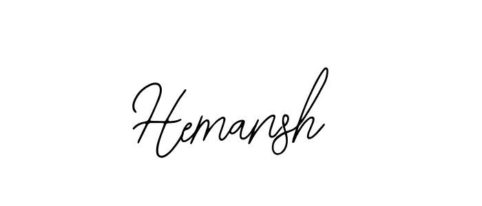 Design your own signature with our free online signature maker. With this signature software, you can create a handwritten (Bearetta-2O07w) signature for name Hemansh. Hemansh signature style 12 images and pictures png