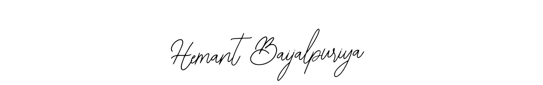 This is the best signature style for the Hemant Baijalpuriya name. Also you like these signature font (Bearetta-2O07w). Mix name signature. Hemant Baijalpuriya signature style 12 images and pictures png
