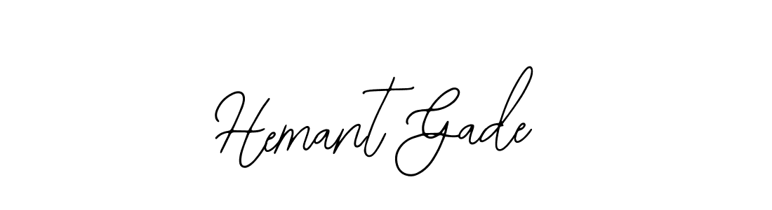 Hemant Gade stylish signature style. Best Handwritten Sign (Bearetta-2O07w) for my name. Handwritten Signature Collection Ideas for my name Hemant Gade. Hemant Gade signature style 12 images and pictures png