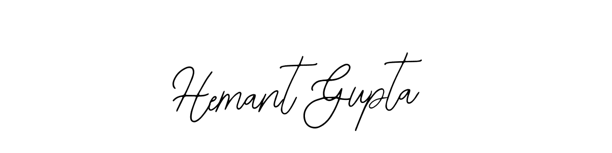 Use a signature maker to create a handwritten signature online. With this signature software, you can design (Bearetta-2O07w) your own signature for name Hemant Gupta. Hemant Gupta signature style 12 images and pictures png