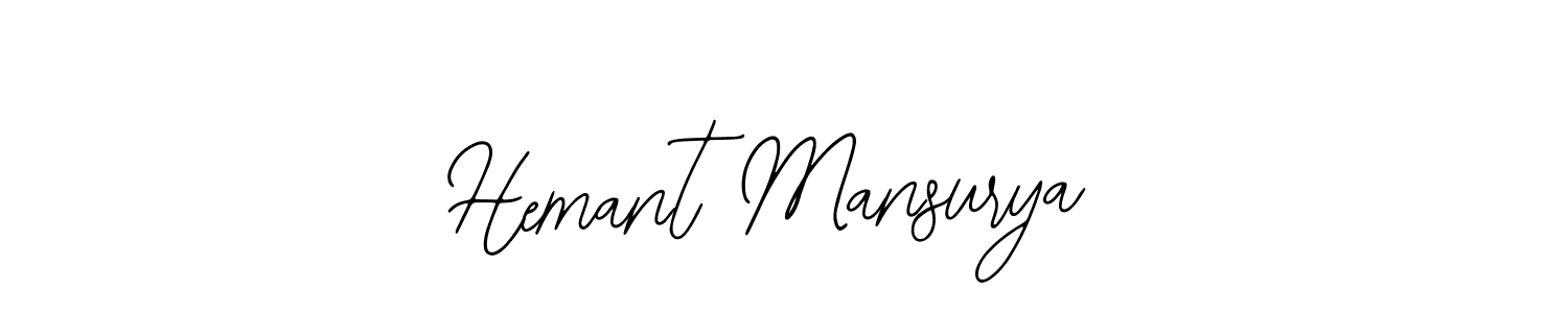 How to Draw Hemant Mansurya signature style? Bearetta-2O07w is a latest design signature styles for name Hemant Mansurya. Hemant Mansurya signature style 12 images and pictures png