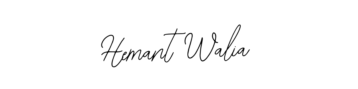You should practise on your own different ways (Bearetta-2O07w) to write your name (Hemant Walia) in signature. don't let someone else do it for you. Hemant Walia signature style 12 images and pictures png