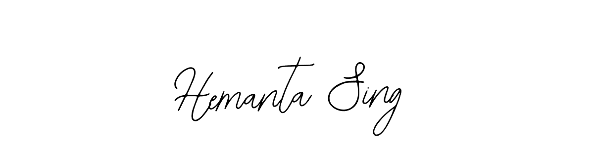 How to make Hemanta Sing signature? Bearetta-2O07w is a professional autograph style. Create handwritten signature for Hemanta Sing name. Hemanta Sing signature style 12 images and pictures png