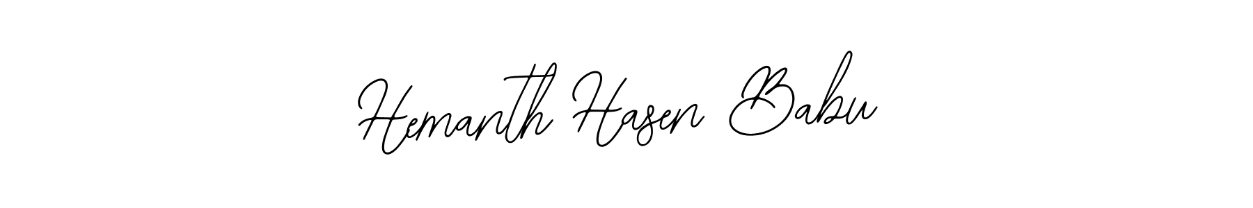 Create a beautiful signature design for name Hemanth Hasen Babu. With this signature (Bearetta-2O07w) fonts, you can make a handwritten signature for free. Hemanth Hasen Babu signature style 12 images and pictures png