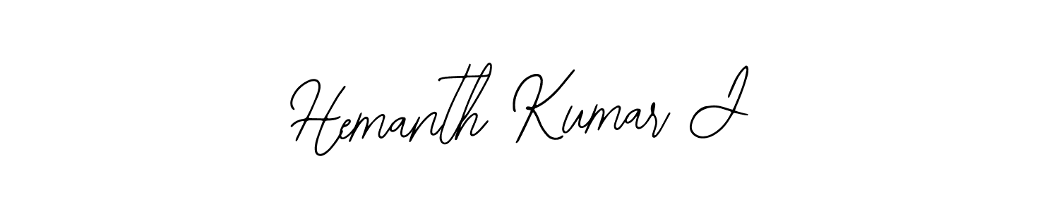 Create a beautiful signature design for name Hemanth Kumar J. With this signature (Bearetta-2O07w) fonts, you can make a handwritten signature for free. Hemanth Kumar J signature style 12 images and pictures png