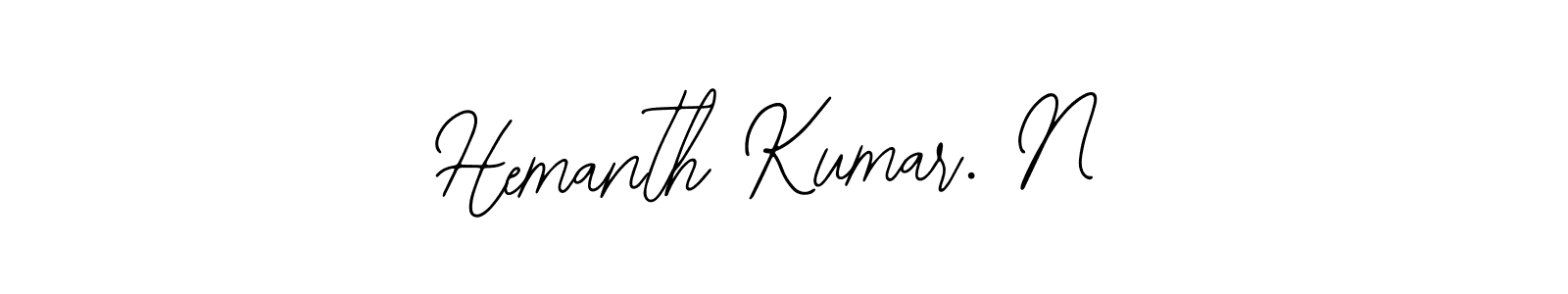 Make a beautiful signature design for name Hemanth Kumar. N. With this signature (Bearetta-2O07w) style, you can create a handwritten signature for free. Hemanth Kumar. N signature style 12 images and pictures png