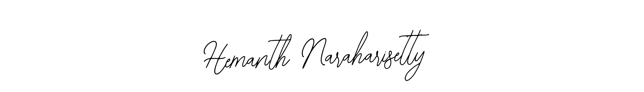 Design your own signature with our free online signature maker. With this signature software, you can create a handwritten (Bearetta-2O07w) signature for name Hemanth Naraharisetty. Hemanth Naraharisetty signature style 12 images and pictures png