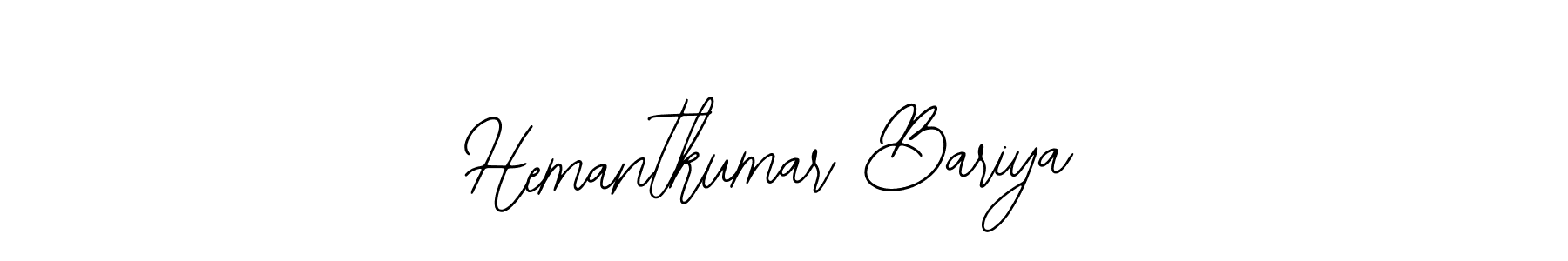 How to Draw Hemantkumar Bariya signature style? Bearetta-2O07w is a latest design signature styles for name Hemantkumar Bariya. Hemantkumar Bariya signature style 12 images and pictures png