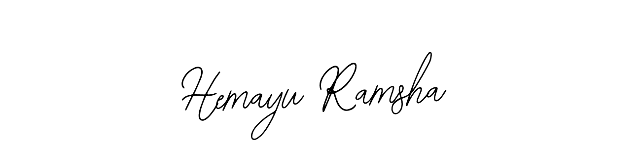 Design your own signature with our free online signature maker. With this signature software, you can create a handwritten (Bearetta-2O07w) signature for name Hemayu Ramsha. Hemayu Ramsha signature style 12 images and pictures png