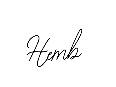Create a beautiful signature design for name Hemb. With this signature (Bearetta-2O07w) fonts, you can make a handwritten signature for free. Hemb signature style 12 images and pictures png