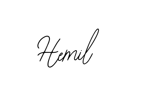 Similarly Bearetta-2O07w is the best handwritten signature design. Signature creator online .You can use it as an online autograph creator for name Hemil. Hemil signature style 12 images and pictures png