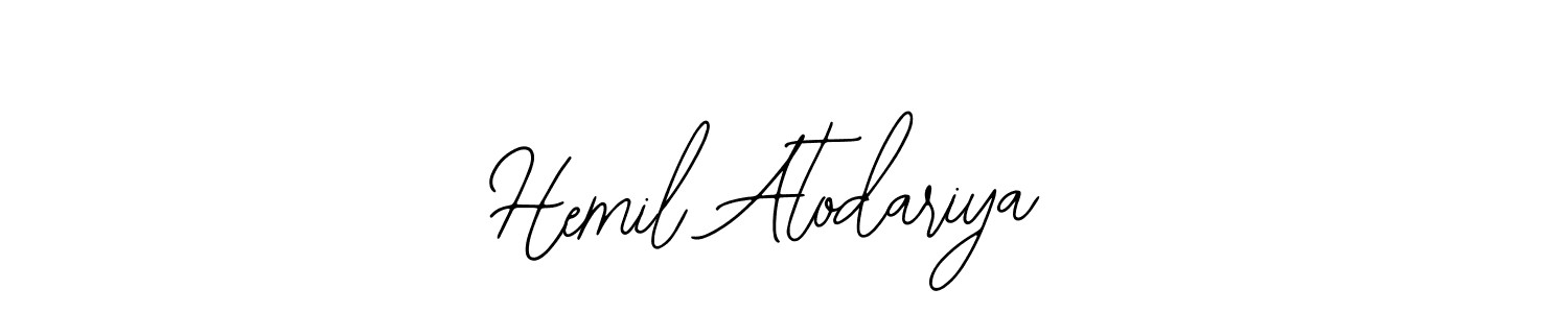 Hemil Atodariya stylish signature style. Best Handwritten Sign (Bearetta-2O07w) for my name. Handwritten Signature Collection Ideas for my name Hemil Atodariya. Hemil Atodariya signature style 12 images and pictures png