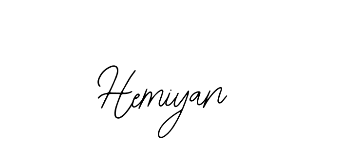 How to make Hemiyan name signature. Use Bearetta-2O07w style for creating short signs online. This is the latest handwritten sign. Hemiyan signature style 12 images and pictures png