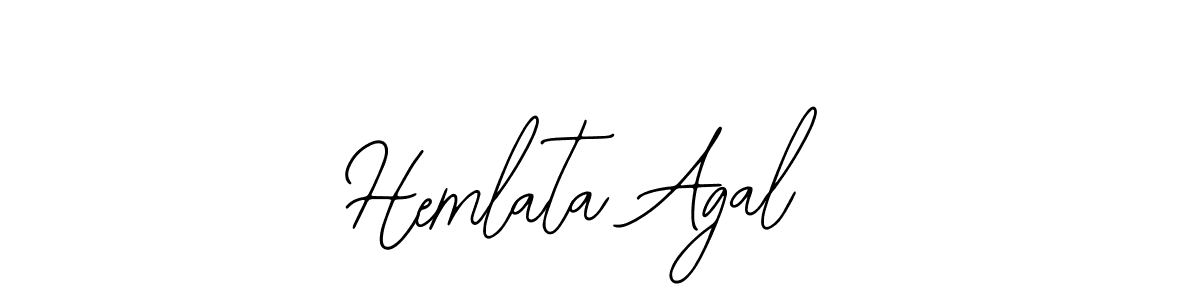 Design your own signature with our free online signature maker. With this signature software, you can create a handwritten (Bearetta-2O07w) signature for name Hemlata Agal. Hemlata Agal signature style 12 images and pictures png