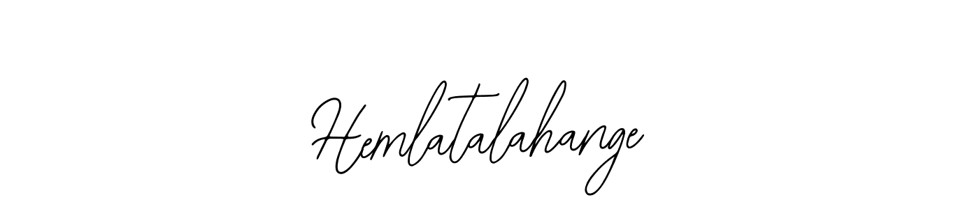 You should practise on your own different ways (Bearetta-2O07w) to write your name (Hemlatalahange) in signature. don't let someone else do it for you. Hemlatalahange signature style 12 images and pictures png