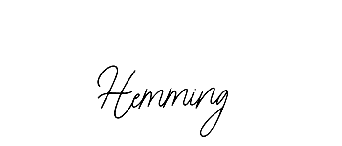 Design your own signature with our free online signature maker. With this signature software, you can create a handwritten (Bearetta-2O07w) signature for name Hemming. Hemming signature style 12 images and pictures png