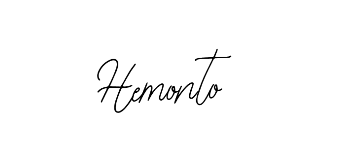 How to make Hemonto signature? Bearetta-2O07w is a professional autograph style. Create handwritten signature for Hemonto name. Hemonto signature style 12 images and pictures png