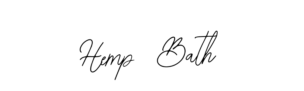 Similarly Bearetta-2O07w is the best handwritten signature design. Signature creator online .You can use it as an online autograph creator for name Hemp  Bath. Hemp  Bath signature style 12 images and pictures png