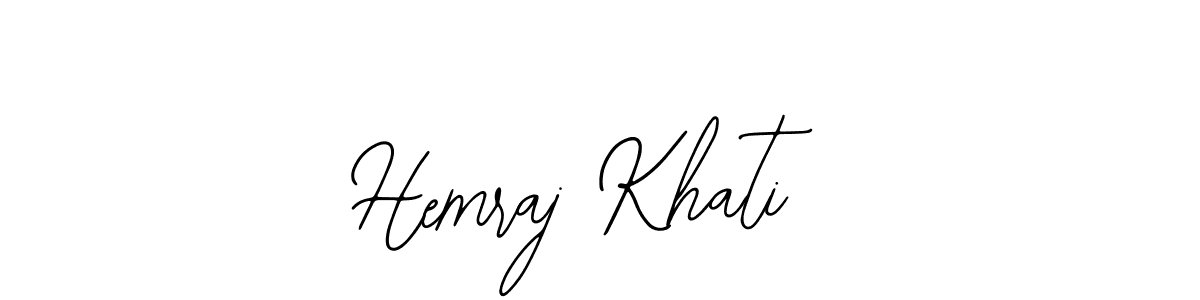 Similarly Bearetta-2O07w is the best handwritten signature design. Signature creator online .You can use it as an online autograph creator for name Hemraj Khati. Hemraj Khati signature style 12 images and pictures png
