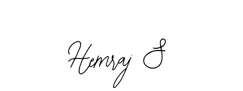 You should practise on your own different ways (Bearetta-2O07w) to write your name (Hemraj S) in signature. don't let someone else do it for you. Hemraj S signature style 12 images and pictures png