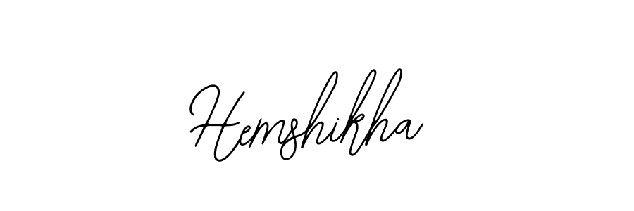 You should practise on your own different ways (Bearetta-2O07w) to write your name (Hemshikha) in signature. don't let someone else do it for you. Hemshikha signature style 12 images and pictures png