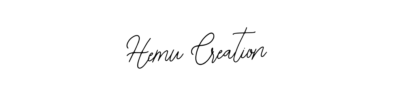 Hemu Creation stylish signature style. Best Handwritten Sign (Bearetta-2O07w) for my name. Handwritten Signature Collection Ideas for my name Hemu Creation. Hemu Creation signature style 12 images and pictures png