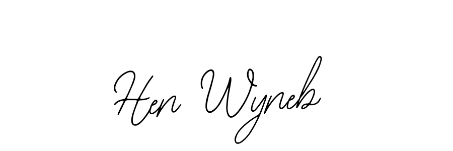 Hen Wyneb stylish signature style. Best Handwritten Sign (Bearetta-2O07w) for my name. Handwritten Signature Collection Ideas for my name Hen Wyneb. Hen Wyneb signature style 12 images and pictures png