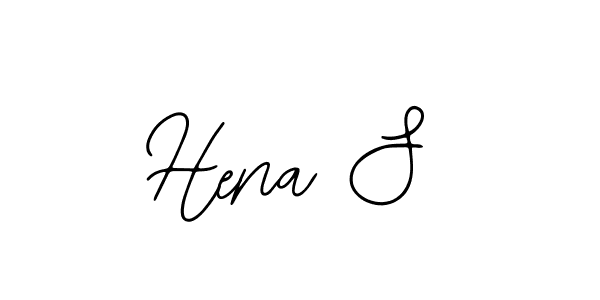 You should practise on your own different ways (Bearetta-2O07w) to write your name (Hena S) in signature. don't let someone else do it for you. Hena S signature style 12 images and pictures png