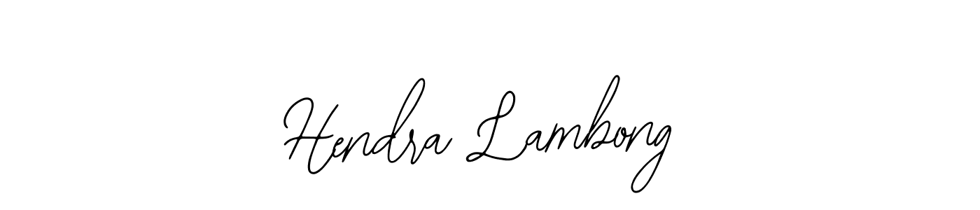 Here are the top 10 professional signature styles for the name Hendra Lambong. These are the best autograph styles you can use for your name. Hendra Lambong signature style 12 images and pictures png